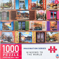 Arrow Puzzles - Imagination Series - Windows to the World by Domic Davison Jigsaw Puzzle (1000 Pieces)