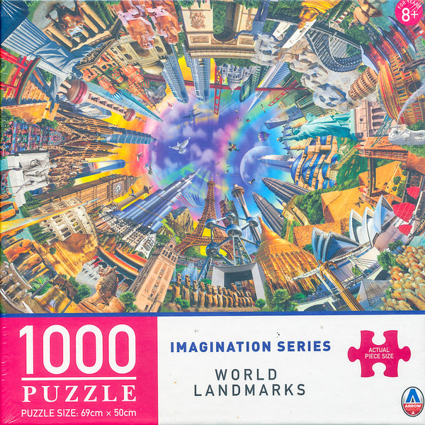 Arrow Puzzles - Imagination Series - World Landmarks by Adrian Chesterman Jigsaw Puzzle (1000 Pieces)