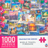 Arrow Puzzles - Imagination Series - World Travel Pinboard by Lillia Art Studios Jigsaw Puzzle (1000 Pieces)