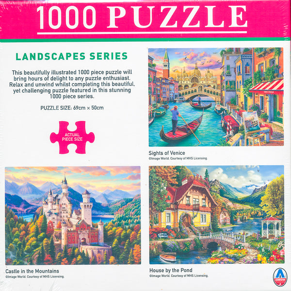 Arrow Puzzles - Landscape Series - Sights of Venice by Image World Jigsaw Puzzle (1000 Pieces)