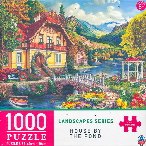 Arrow Puzzles - Landscape Series - House by the Pond by Image World Jigsaw Puzzle (1000 Pieces)
