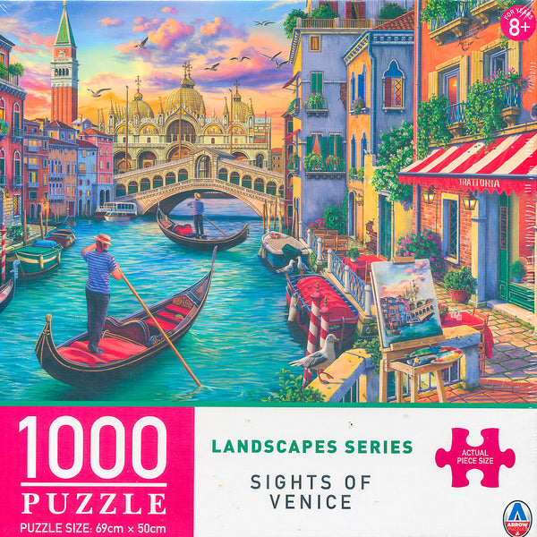 Arrow Puzzles - Landscape Series - Sights of Venice by Image World Jigsaw Puzzle (1000 Pieces)