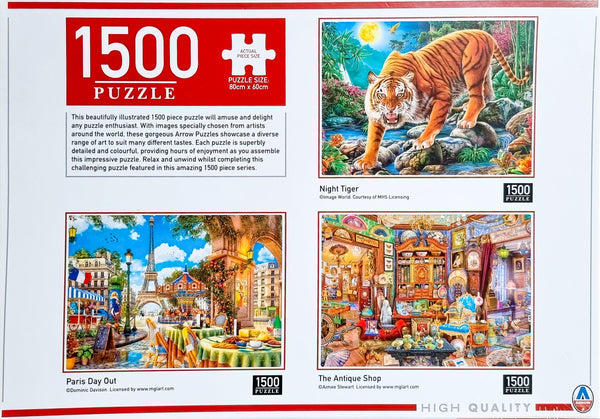 Arrow Puzzles - Night Tiger Jigsaw Puzzle (1500 Pieces)