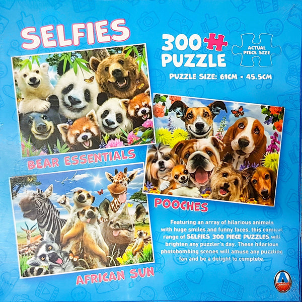 Arrow Puzzles - Selfies - Pooches by Howard Robinson 300 Piece Jigsaw Puzzle Large Piece
