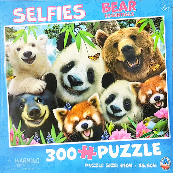Arrow Puzzles - Selfies -  Bear Essentials by Howard Robinson 300 Piece Jigsaw Puzzle Large Piece