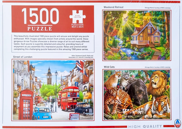 Arrow Puzzles - Wild Cats Jigsaw Puzzle (1500 Pieces)