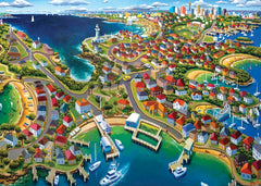 Blue Opal - Stephen Evans - Watsons Bay Jigsaw Puzzle (1000 pieces)