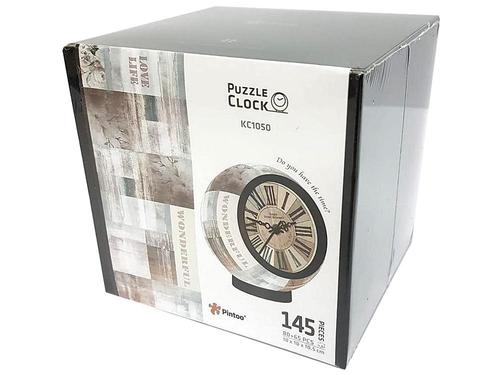Pintoo - Puzzle Clock Country Classic Brown Jigsaw Puzzle (145 Pieces)