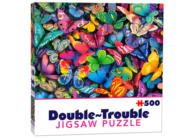 Cheatwell Games - Double-trouble Butterflies by Royce McClure Jigsaw Puzzle (500 Pieces)