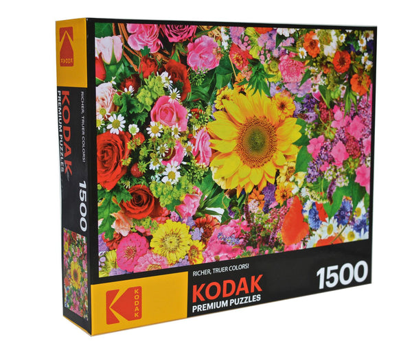 Kodak Premium Puzzles - Colourful Flower Bed 1500 piece