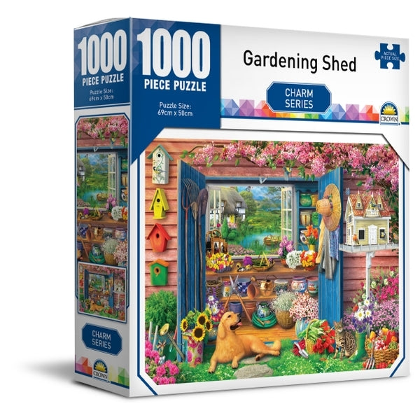 Crown - Charm Series 2 - Gardening Shed Jigsaw Puzzle (1000 pieces)