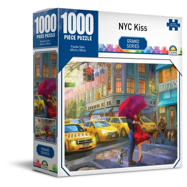 Crown - Grand Series 2 - NYC Kiss Jigsaw Puzzle (1000 pieces)
