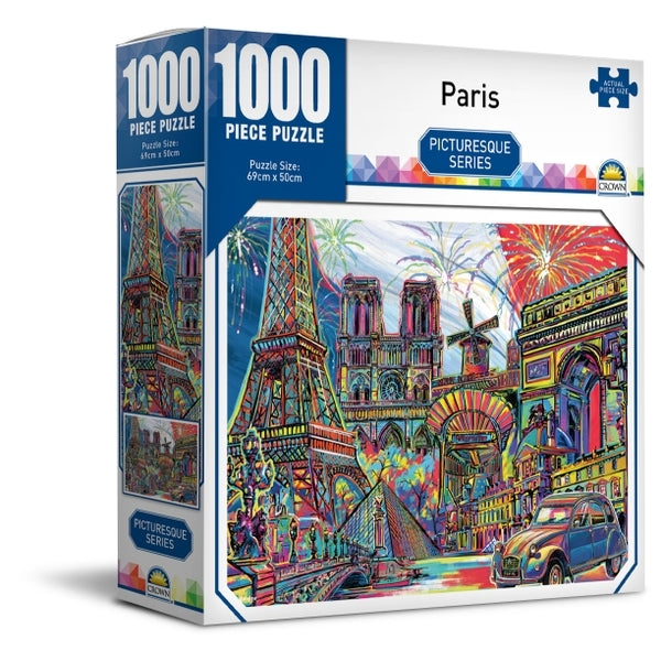 Crown - Picturesque Series 2 - Paris Jigsaw Puzzle (1000 pieces)