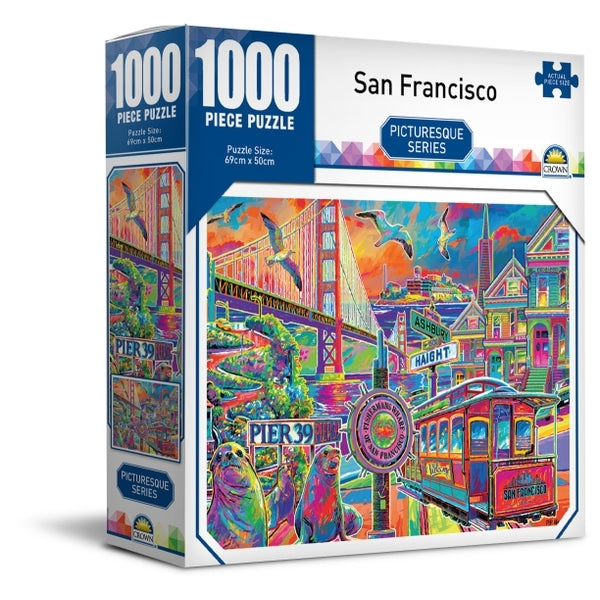 Crown - Picturesque Series 2 - San Francisco Jigsaw Puzzle (1000 pieces)