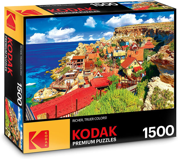 Kodak Premium Puzzles - Famous Popeye Village at Anchor Bay, Malta 1500 piece