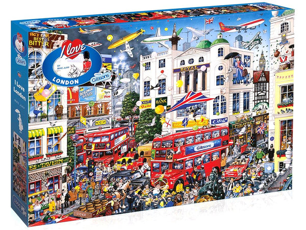 Gibsons - Mike Jupp - I Love London Jigsaw Puzzle (1000 Pieces)
