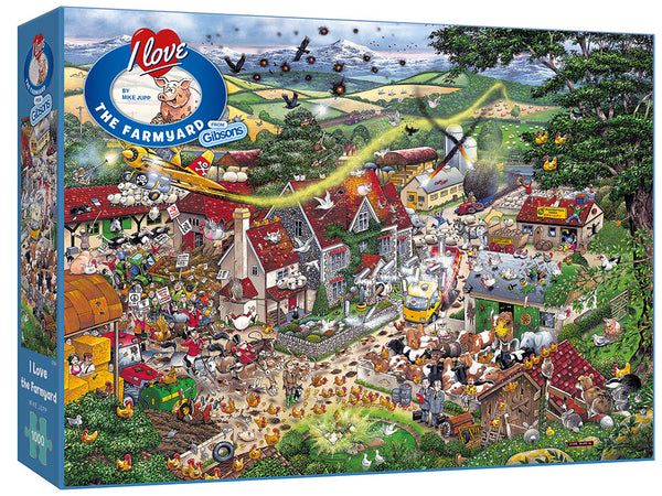 Gibsons - I Love The Farmyard by Mike Jupp Jigsaw Puzzle (1000 Pieces)