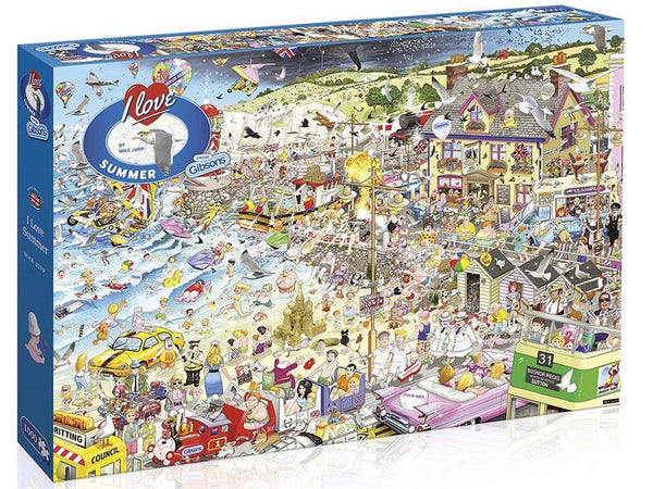 Gibsons - Mike Jupp - I Love Summer Jigsaw Puzzle (1000 Pieces)