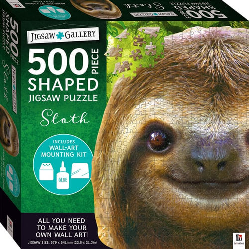 Hinkler - Puzzlebilities Shaped - Sloth Jigsaw Puzzle (500 Pieces)