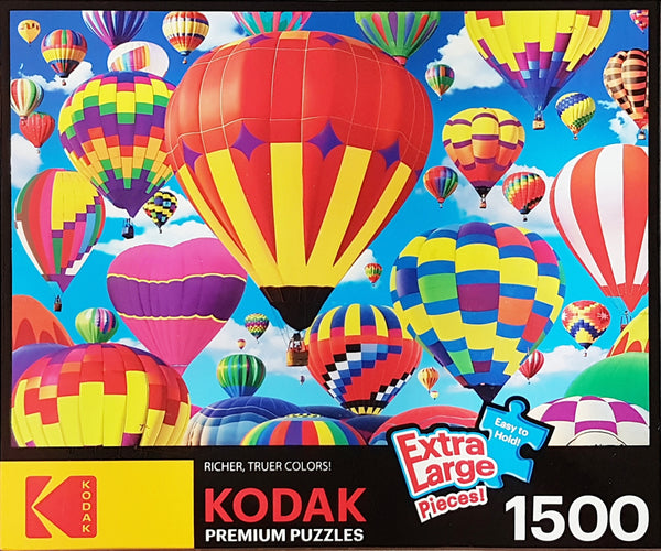 Kodak Premium Puzzles - Colourful Hot Air Ballons Flying Jigsaw Puzzle (1500 pieces)