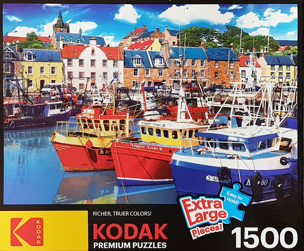 Kodak Premium Puzzles - Fishing Boats, Pittenweem, Fife, Scotland Jigsaw Puzzle (1500 pieces)
