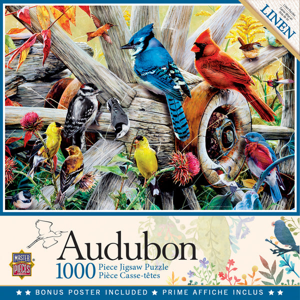 Masterpieces Puzzle Audubon Backyard Birds Puzzle 1,000 pieces