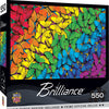 Masterpieces Puzzle Brilliance Collection Fluttering Rainbow Puzzle 550 pieces