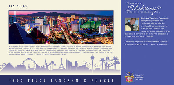 Masterpieces Puzzle City Panoramic Las Vegas Puzzle 1,000 pieces