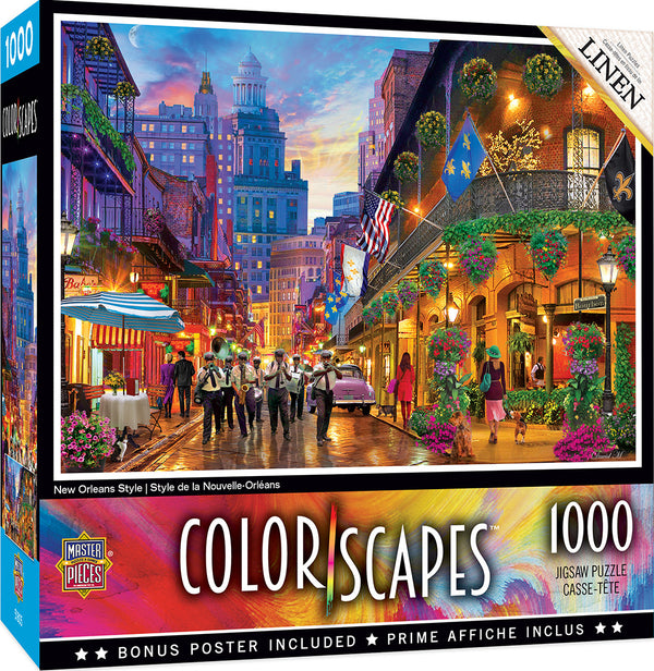 Masterpieces Puzzle Colorscapes New Orleans Style Puzzle 1,000 pieces