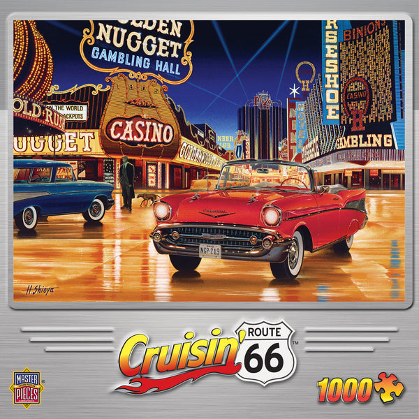 Masterpieces - Cruisin' Route 66 Gamblin' Man by Hiroaki Shioya Jigsaw Puzzle (1000 Pieces)