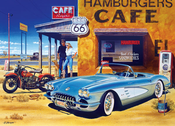 Masterpieces Puzzle Cruisin Route 66 Cafe Puzzle 1,000 pieces