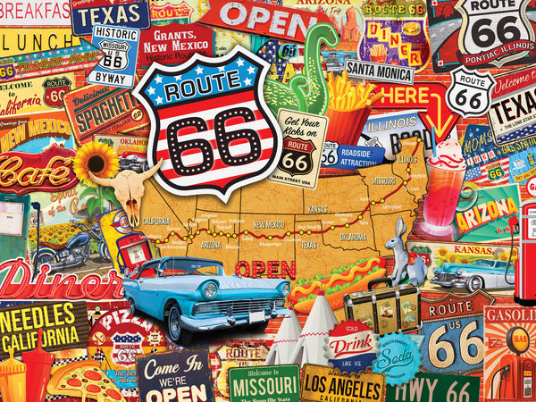 Masterpieces - Greetings from Route 66 Jigsaw Puzzle (550 Pieces)