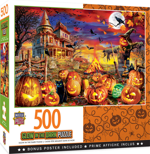 Masterpieces - Halloween Glow All Hallow's Eve Jigsaw Puzzle (500 Pieces)
