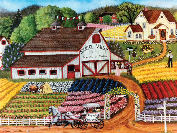 Masterpieces - Homegrown Fresh Flowers Jigsaw Puzzle (750 Pieces)