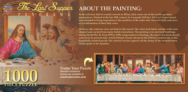 Masterpieces Puzzle Inspirational The Last Supper Puzzle 1,000 pieces