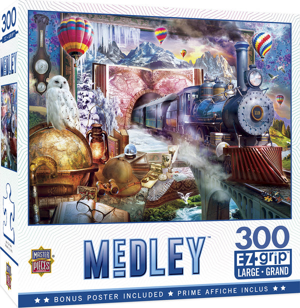 Masterpieces Puzzle Medley Magical Journey Ez Grip Puzzle 300 pieces
