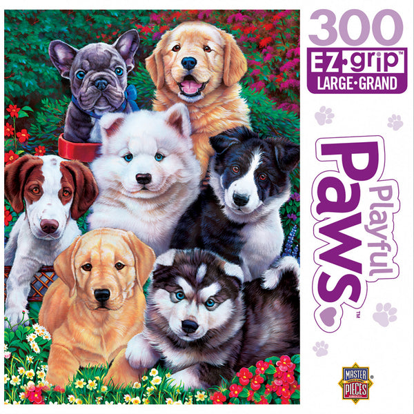 Masterpieces Puzzle Playful Paws Fluffy Fuzzballs Ez Grip Puzzle 300 pieces