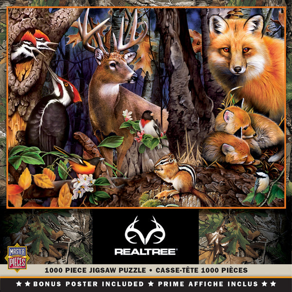 Masterpieces Puzzle Realtree Forest Gathering Puzzle 1,000 pieces
