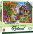 Masterpieces Puzzle Retreat Hidden Falls Cottage Puzzle 1,000 pieces