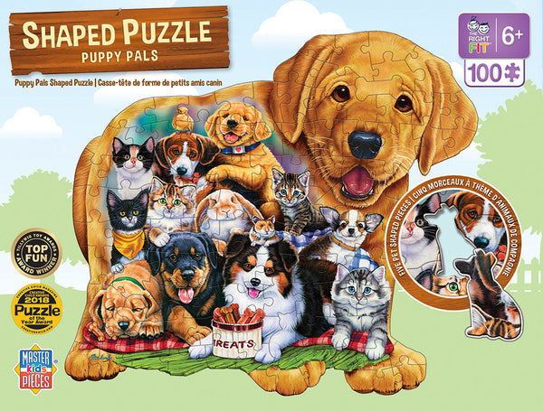 Masterpieces Puzzle Shaped Pets Pals Puzzle 100 pieces