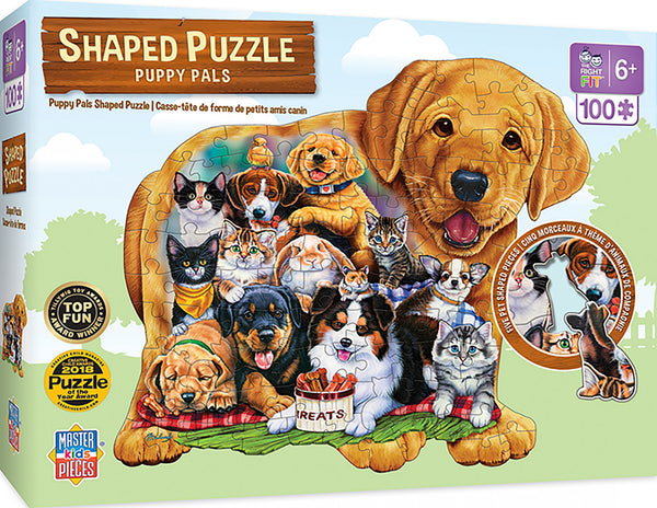 Masterpieces Puzzle Shaped Pets Pals Puzzle 100 pieces