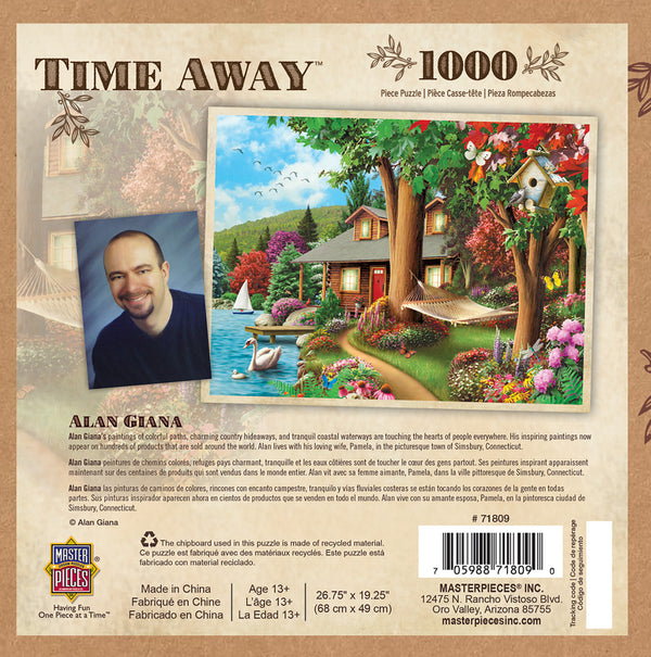 Masterpieces Puzzle Time Away Around the Lake Puzzle 1,000 pieces