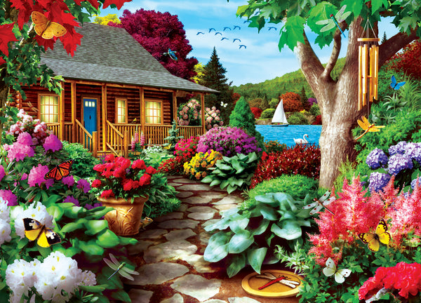 Masterpieces - Time Away Dragonfly Garden by Alan Giana Jigsaw Puzzle (1000 pieces)