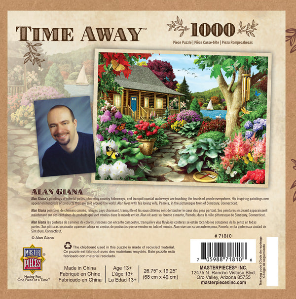Masterpieces - Time Away Dragonfly Garden by Alan Giana Jigsaw Puzzle (1000 pieces)