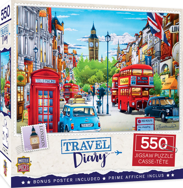 Masterpieces Puzzle Travel Diary London Puzzle 550 pieces