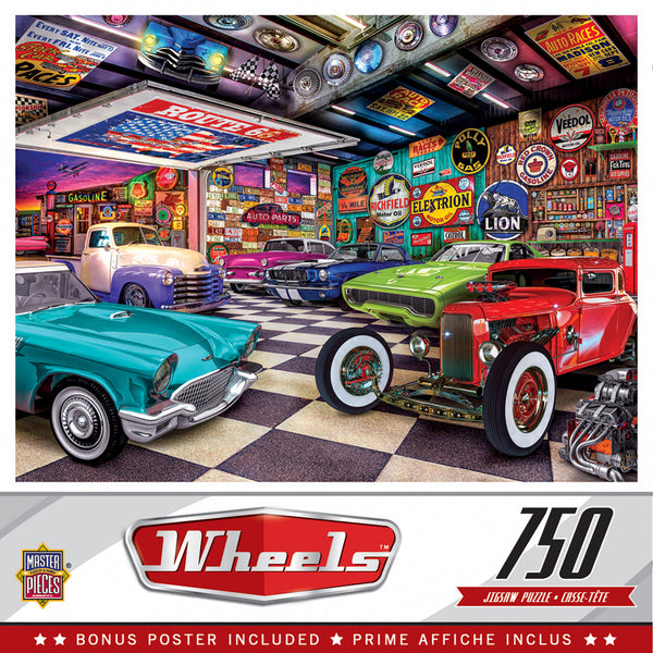 Masterpieces Puzzle Wheels Collector's Garage Puzzle 750 pieces