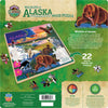 Masterpieces - Wood Fun Facts Alaska Wildlife Jigsaw Puzzle (48 Pieces)