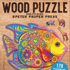 Peter Pauper Press - Fish Wood Jigsaw Puzzle (179 Pieces)