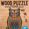 Peter Pauper Press - Owl Wood Jigsaw Puzzle (188 Pieces)