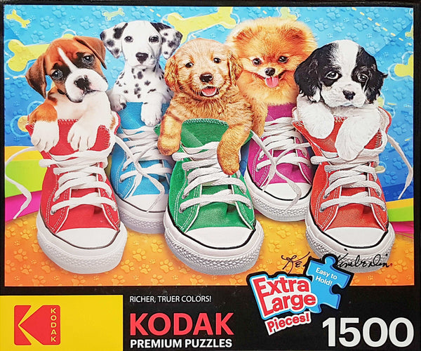 Kodak Premium Puzzles - Sneaky Pups Jigsaw Puzzle (1500 piece)